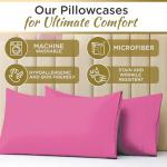 Twin XL Microfiber Sheet Set - Extra Soft Pink