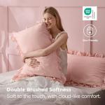 Blush Pink Ruffle Pillow Cases Set of 2
