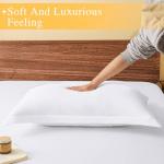 White Microfiber Pillow Shams Set of 2