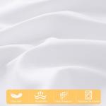 White Microfiber Pillow Shams Set of 2