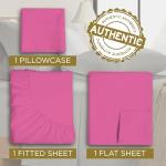 Twin XL Microfiber Sheet Set - Extra Soft Pink