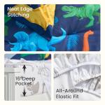 Dinosaur Twin Comforter Set for Kids - 5 Pieces
