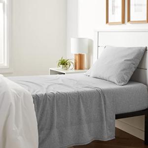 Light Gray 3-Piece Cotton Jersey Bed Sheet Set
