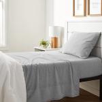 Light Gray 3-Piece Cotton Jersey Bed Sheet Set