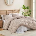 Andency Queen Gingham Duvet Cover Set, 3 Pieces