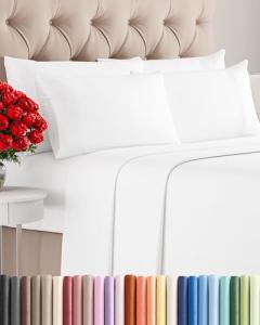 King 6 Piece Cooling Luxury Bed Sheet Set