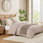 Andency Queen Gingham Duvet Cover Set, 3 Pieces