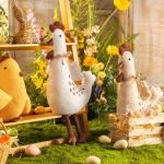 Beige Chicken Shaped Throw Pillow, 29x15 Inches