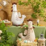 Beige Chicken Shaped Throw Pillow, 29x15 Inches