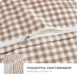 Andency Queen Gingham Duvet Cover Set, 3 Pieces