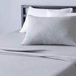 Light Gray 3-Piece Cotton Jersey Bed Sheet Set