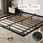 OLEVS King Size LED Bed Frame with Charging Station