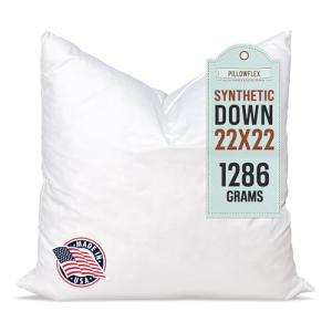 Ultra Soft 22x22 Synthetic Down Pillow Insert
