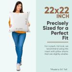 Ultra Soft 22x22 Synthetic Down Pillow Insert