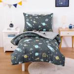 Space Rocket Toddler Bedding Set - 4 Pieces