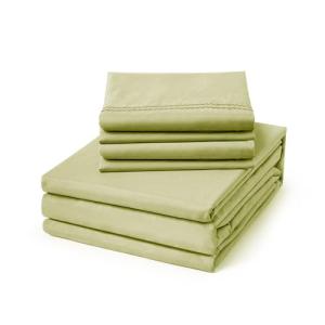 ClevaHome Queen Sheet Set - 6 Piece Luxury Green