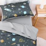 Space Rocket Toddler Bedding Set - 4 Pieces