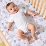 Haleeone 3 Piece Baby Crib Bedding Set - Elephant