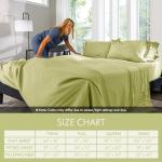ClevaHome Queen Sheet Set - 6 Piece Luxury Green
