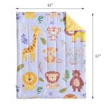 Joyreap 4-Piece Cartoon Zoo Toddler Bedding Set