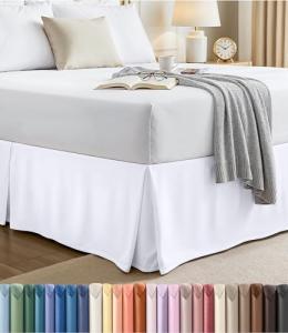 Utopia Bedding Full Bed Skirt - Soft Ruffled White