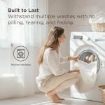 Bedsure Linen Sheets - Queen Size Bed, Blend from Linen Cotton Bedsheets, Breathable Cotton Bedsheets, Gifts for All Seasons, 4 Pieces, Linen