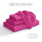 Luxurious 1500 Thread Count Hot Pink Bed Sheet Set