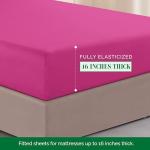 Luxurious 1500 Thread Count Hot Pink Bed Sheet Set