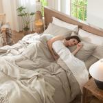 MooMee Washed Cotton Duvet Cover Set - King