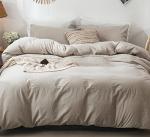 MooMee Washed Cotton Duvet Cover Set - King
