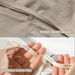 MooMee Washed Cotton Duvet Cover Set - King