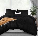 Utopia Bedding Queen Duvet Set - Black 3 Pieces