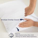 PHF Cotton Waffle Pillow Shams, 2 Pack, White