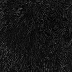 Plush Faux Fur Black Throw Pillows (2 Pack)