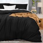 Utopia Bedding Queen Duvet Set - Black 3 Pieces
