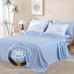 Floral Queen Comforter Set 7 Pieces - Blue Rose
