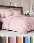 Ultra Soft Lavender Pink Queen Duvet Cover Set