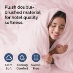 Ultra Soft Lavender Pink Queen Duvet Cover Set