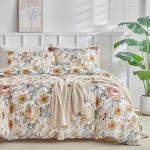 Lekesky King Reversible Duvet Cover Set 3pc
