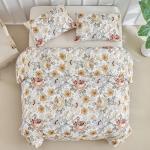 Lekesky King Reversible Duvet Cover Set 3pc