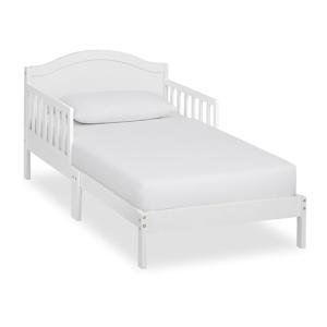 Sydney Toddler Bed in White with Safety Rails