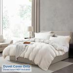 Nestl Off White King Duvet Cover Set, 3 Pieces