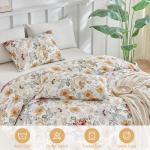 Lekesky King Reversible Duvet Cover Set 3pc