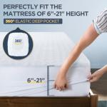 King Waterproof Mattress Protector in Bamboo Rayon