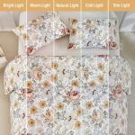 Lekesky King Reversible Duvet Cover Set 3pc