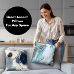 Blue and White Decorative Throw Pillow Set