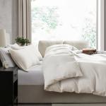 Nestl Off White King Duvet Cover Set, 3 Pieces