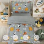 David's Kids 4 Piece Soft Sports Toddler Bedding Set