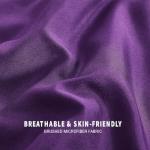 Reversible Queen Comforter Set in Deep Purple/Lilac