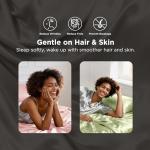 Bedsure Satin Sheets King Size Bed Set - Luxury Silky Bed Sheet Set, Ultra Soft & Wrinkle Free, Good for Hair & Skin, 15 Inches Deep Pocket for Mattress, 4-Piece (King, Silver Grey)